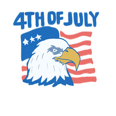 USA Flag and Eagle Vector – Independence Day Celebration