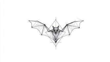 Fototapeta premium Geometric bat design