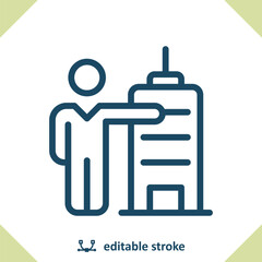 Realtor Icon. Home Owner, Building, Office Building, Apartment Building