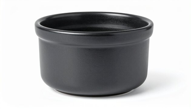 Black Ceramic Ramekin with Glossy Finish