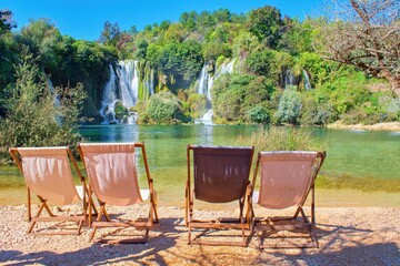 Waterfall Kravica view, Bosnia and Herzegovina
