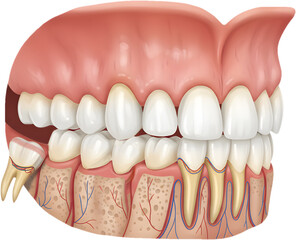 wisdom teeth healthy medical care dental human mouth illustration