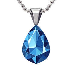 Blue Sapphire Necklace Icon