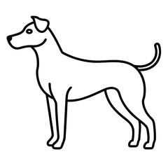 dog silhouette vector art