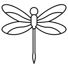 dragonfly silhouette vector art