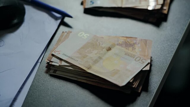 Fifty euro notes represent fragmented global power structure and new balance