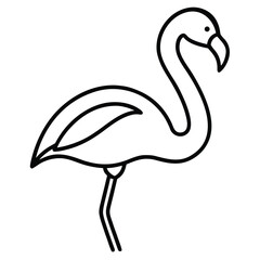 flamingo silhouette vector art