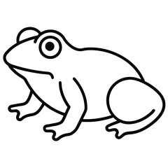 frog silhouette vector art