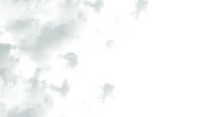 Gray cloud isolated on transparent background for your designs