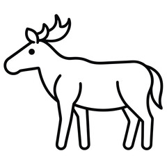 moose silhouette vector art