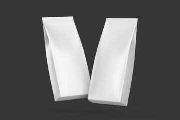 Coffee Package Mockups. Isolated on background