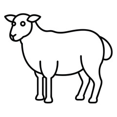 sheep silhouette vector art