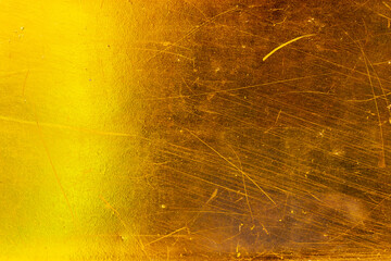 Gold abstract background or texture distress  scratch and gradients shadow