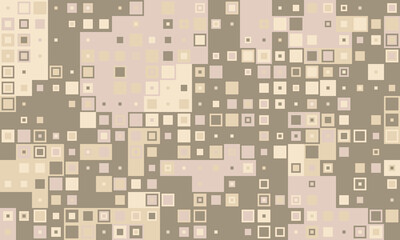 Abstract geometric background featuring a mosaic of muted beige and brown squares.  Ideal for website banners, presentations, or as a texture overlay.