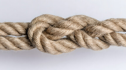 binding. Abstract close-up of intertwined ropes symbolizing unity, with textured fibers under soft directional lighting. wellbeing guides.