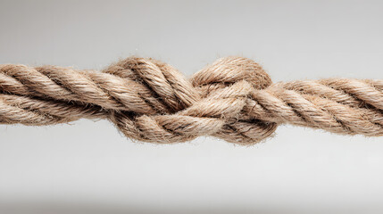 binding. Abstract close-up of intertwined ropes symbolizing unity, with textured fibers under soft directional lighting. wellbeing guides.