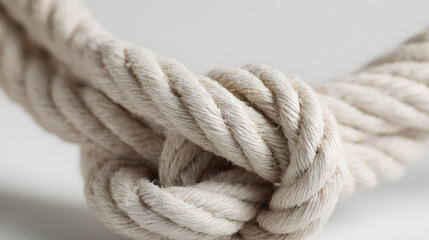 binding. Abstract close-up of intertwined ropes symbolizing unity, with textured fibers under soft directional lighting. wellbeing guides.