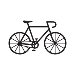 Flat bicycle vector image.