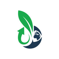 Environment Logo Vector Eco, Green Energy & Sustainable Nature