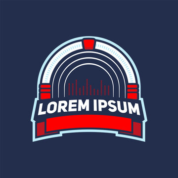 Retro Jukebox Audio Logo Badge