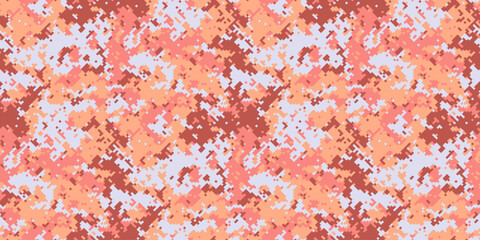 Abstract coral and terracotta camouflage pattern.  Perfect for fashion, textile, or militaryinspired designs.  Digital print, seamless repeat.