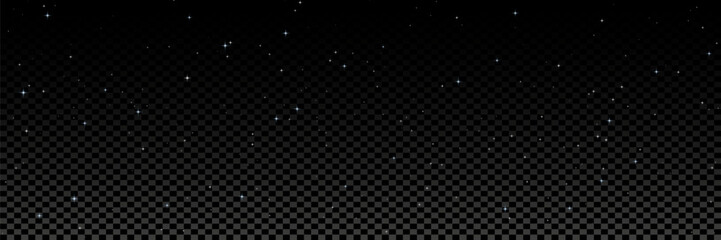 Space stars background. Universe starry pattern with glowing stars. Night sky constellations galaxy. Vector illustration.