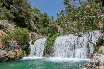 Fototapeta premium Waterfalls in Fonts de l'Algar, Spain
