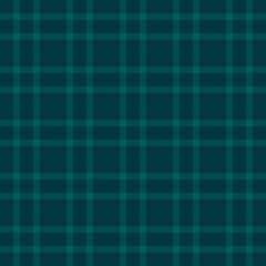 Teal plaid pattern. Classic textile design, perfect for backgrounds, fashion, or graphic projects. Timeless, versatile,  sophisticated.