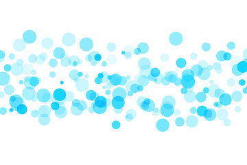 Bright Cyan Background with Subtle Floating Circles and White Bottom Edge abstract blue