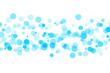 Bright Cyan Background with Subtle Floating Circles and White Bottom Edge abstract blue