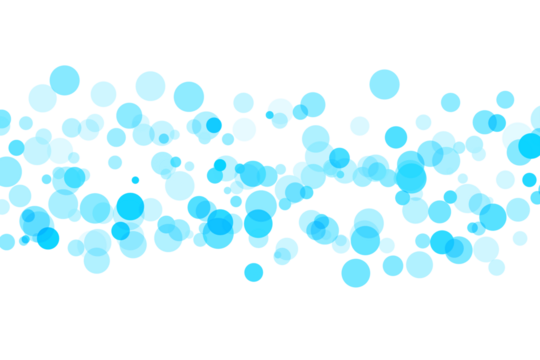 Bright Cyan Background with Subtle Floating Circles and White Bottom Edge abstract blue