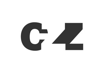 CZZ logo design. Initial letter C Z Z bold font style for tech startups, consulting, corporate branding. Creative company name, headlines typography identity, trendy logotype.