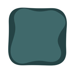 Dark green square abstract icon for modern branding design