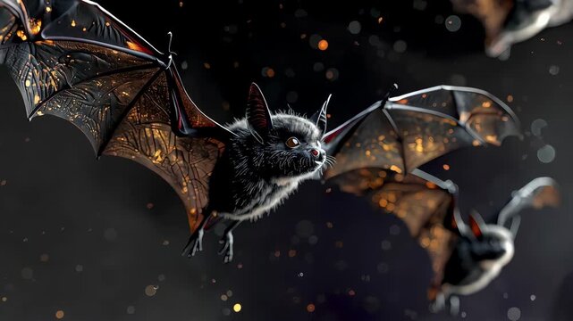 The Nocturnal Flight of Tiny Bats, Hyper-realistic
