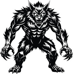 Obraz premium A huge, terrifying monster-like man