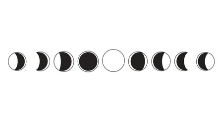 Celestial Cycle: A Visual Representation of Lunar Phases.