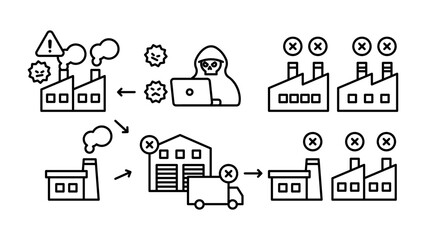 A collection of Cyber ​​Domino icons.