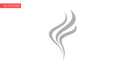 Stylized Grey Smoke Wisps Rising Upwards.