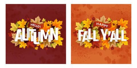 Autumn and fall y'all seasonal greetings