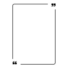 Quote Box Frame– Vector Template for Comments and Testimonials