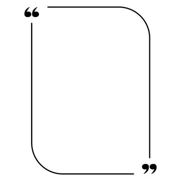 Quote Box Frame&ndash; Vector Template for Comments and Testimonials