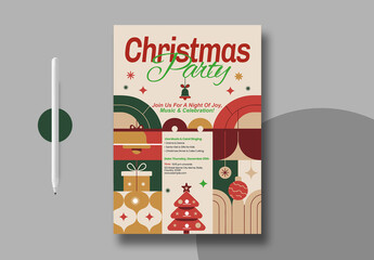 Modern Christmas Event Poster Template