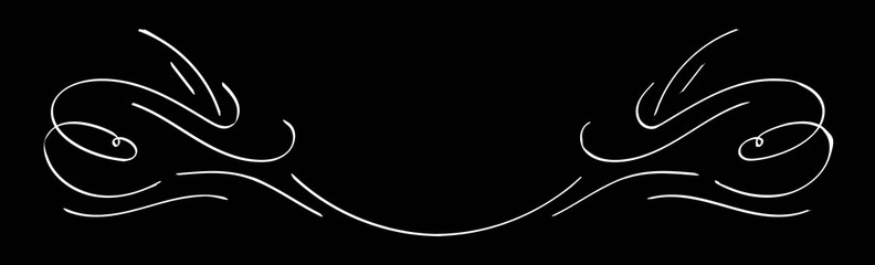 Handwritten calligraphy. Simple lines. Monochrome.	
