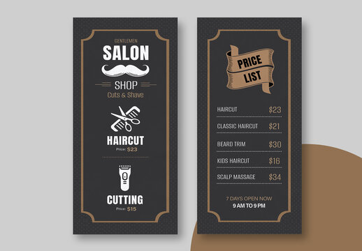 Salon Shop Flyer Template Layout