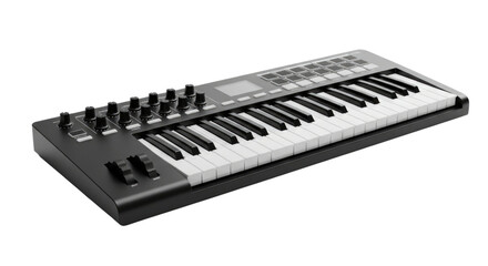 Synthesizer keyboard music instrument transparent background cutout png