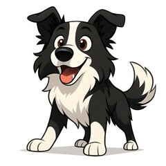 보더콜리, 애니메이션 아트, jpeg (Border Collie, animation art, jpeg)