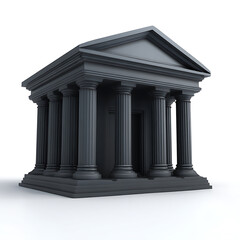 Classical Architecture: A Monumental Structure with Fluted Columns and a Timeless Design (107/125)