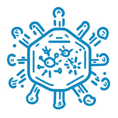 simple flat design illustration of malware warning message