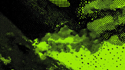 蛍光ライムの雲状ハーフトーンと斜線を重ねた質感テクスチャ背景（広告・配信・ゲーム）