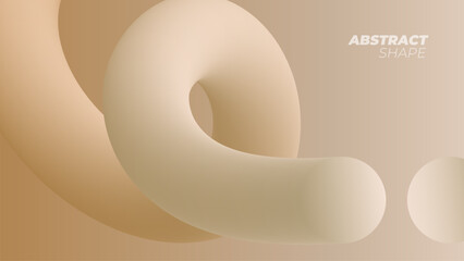 Gradient blend line. Abstract background with soft color 3d curved shape for creative graphic design. Vector illustration.